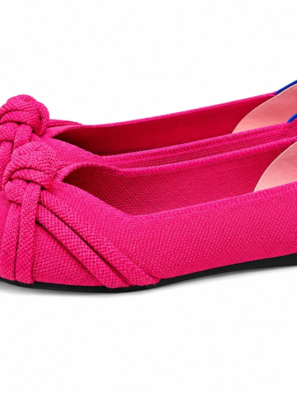 Rothy’s The Knot Point II Flats – Bright Pink – Size 7.5